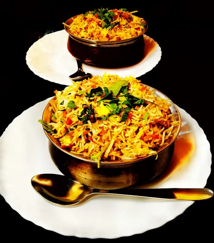 Biryani d'agneau, riz basmati parfumé